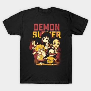 Demon Slayer Chibi Cute Bootleg T-Shirt